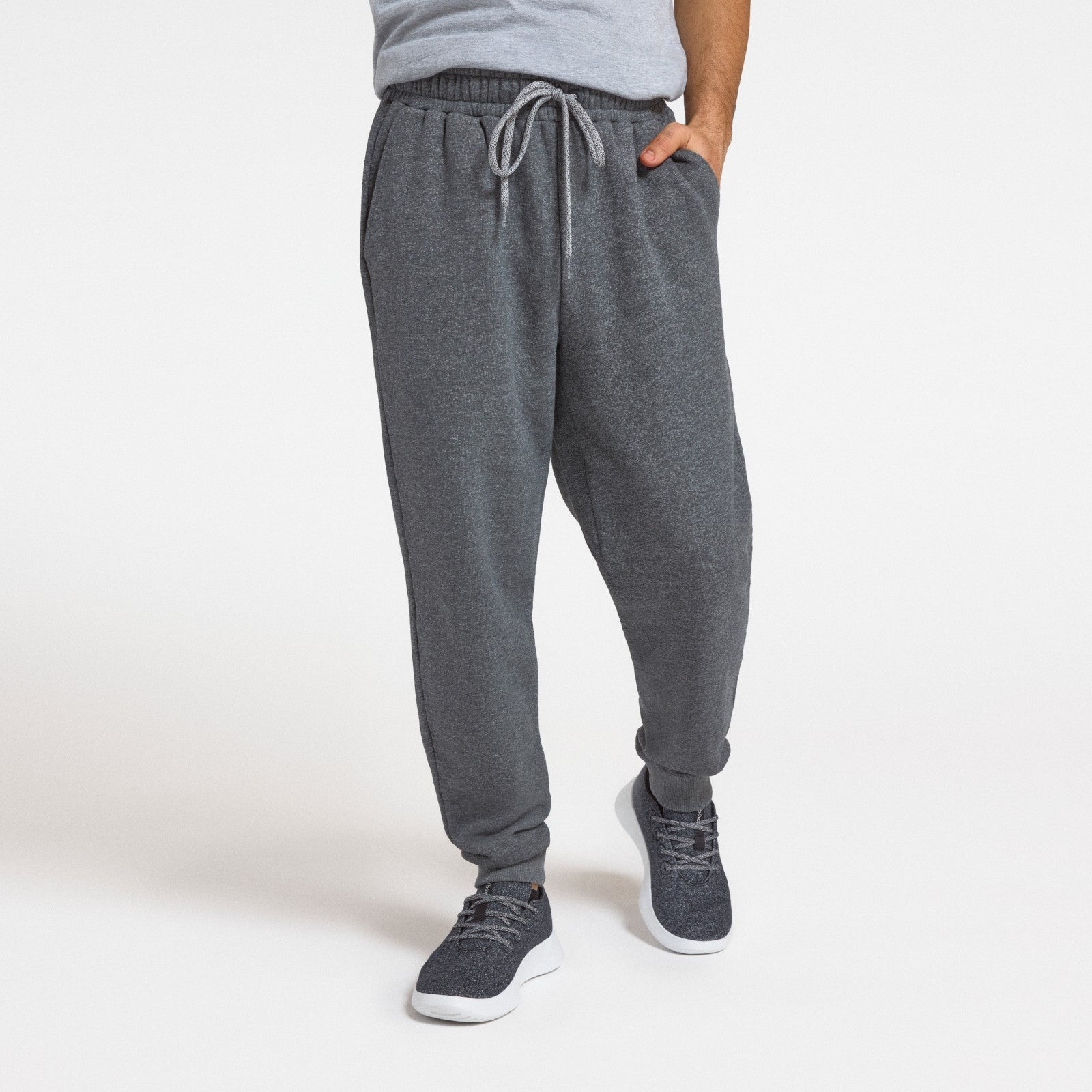 Men's Merino Blend Sweatpant - Natural Grey Heather - Image 1