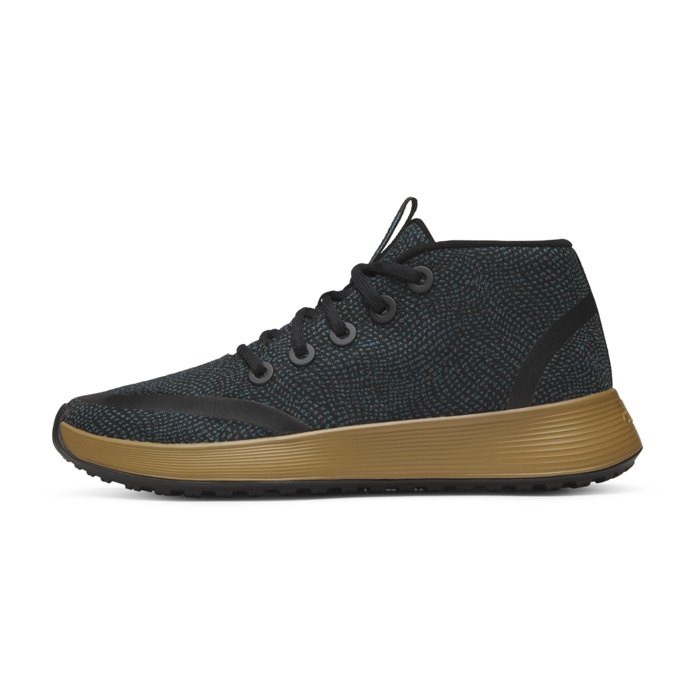 Men's Runner-Up Protect - Natural Black/Chasm Teal (Stony Beige Sole) - Image 2