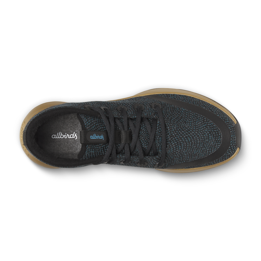 Men's Runner-Up Protect - Natural Black/Chasm Teal (Stony Beige Sole) - Image 4