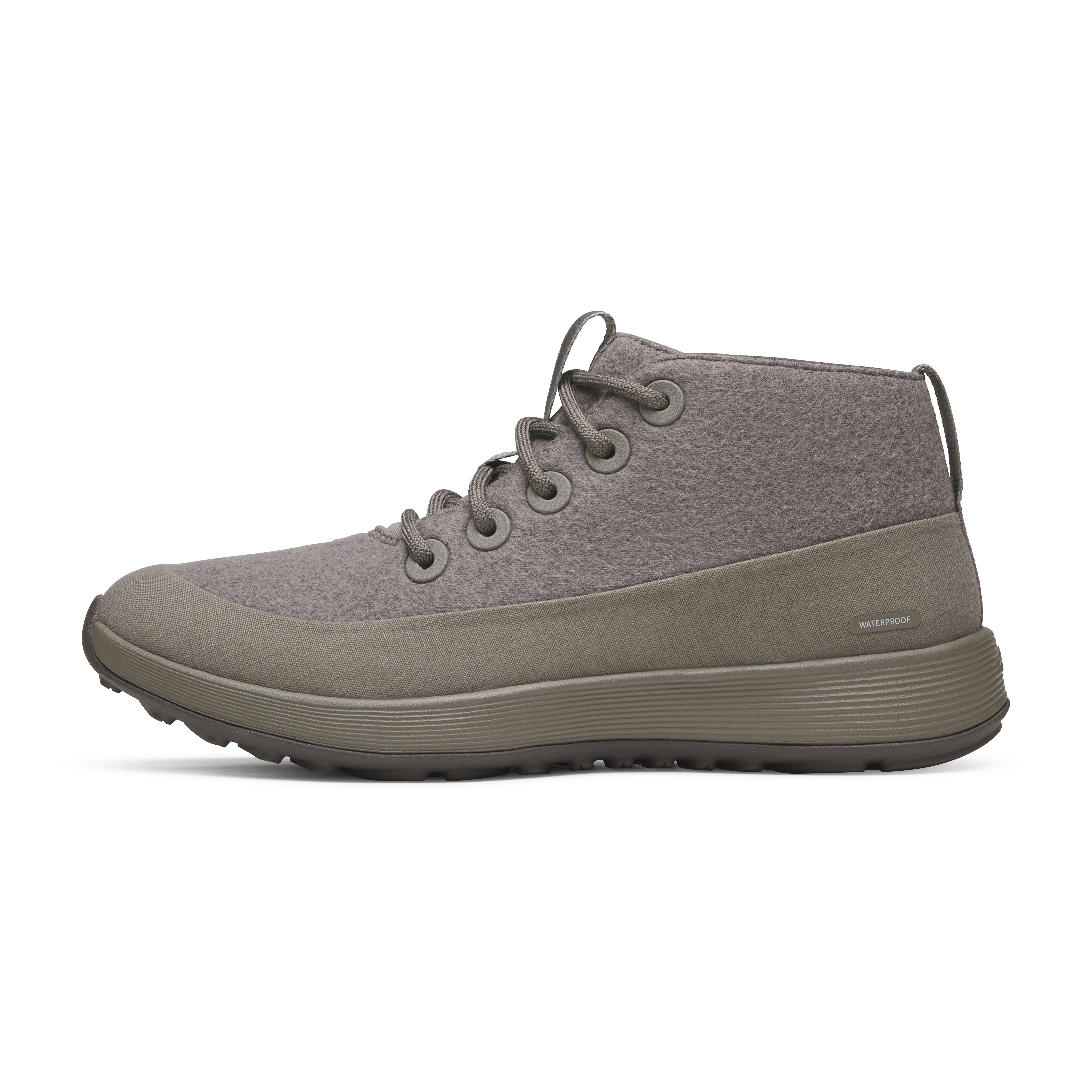 A12065_25Q4_Wool-Runner-NZ-Mid-Waterproof-Weathered-Brown-Weathered-Brown-Sole_PDP_LEFT Men's Wool Runner NZ Mid Waterproof - Weathered Brown (Weathered Brown Sole) - Image 1