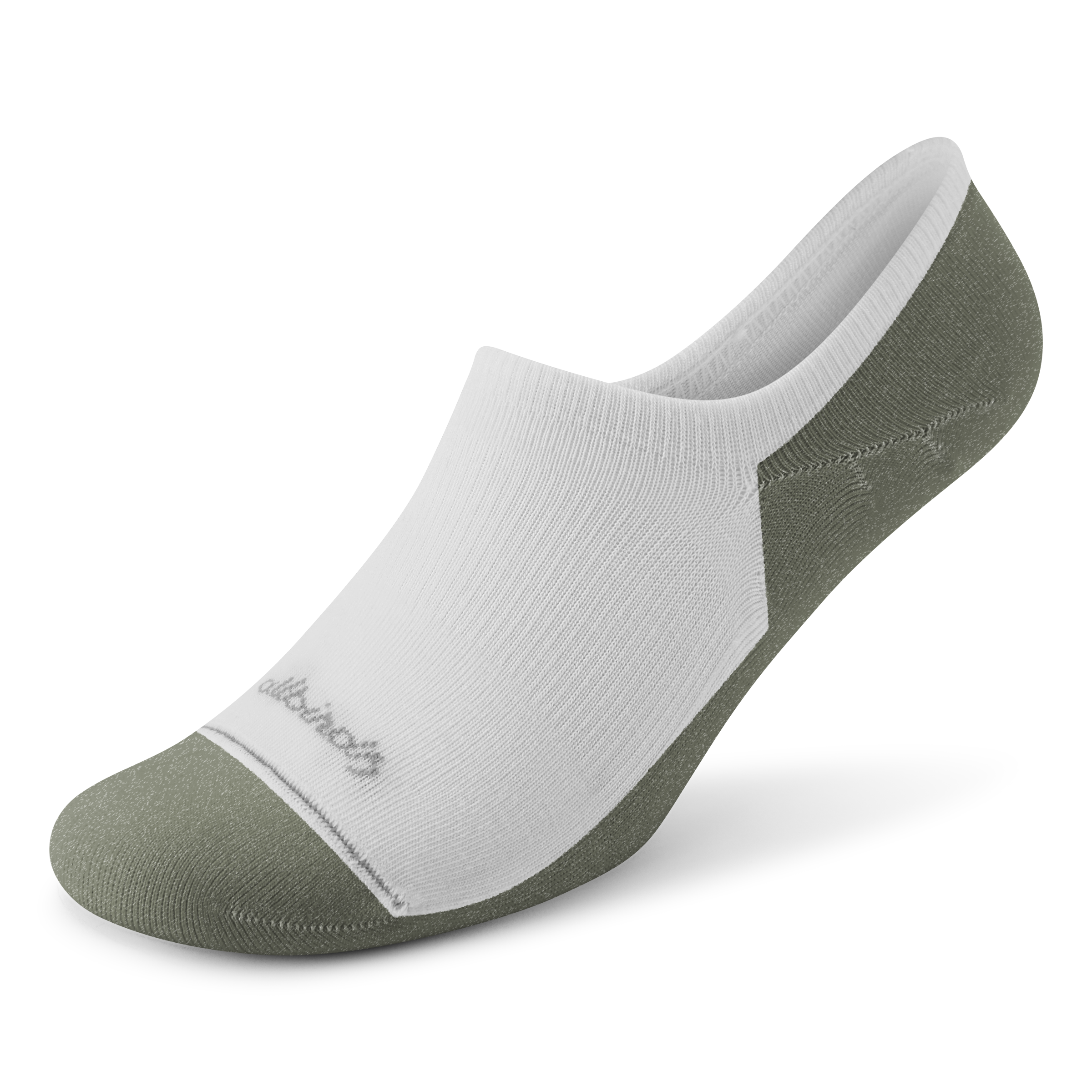 A12128-front-2400x2400-1 Anytime No Show Sock - Blizzard/Thunder Green - Image 1