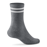 Anytime Crew Sock - Natural Grey Heather/Natural White - Image 2