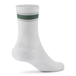 Anytime Crew Sock - Blizzard, Verdant Green (Light Grey Sole) - Image 2